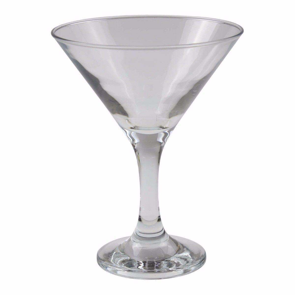 Bistro Martini Glass Pack of 6 Martini Drinking Glass 190ml 9297 (Parcel Rate)