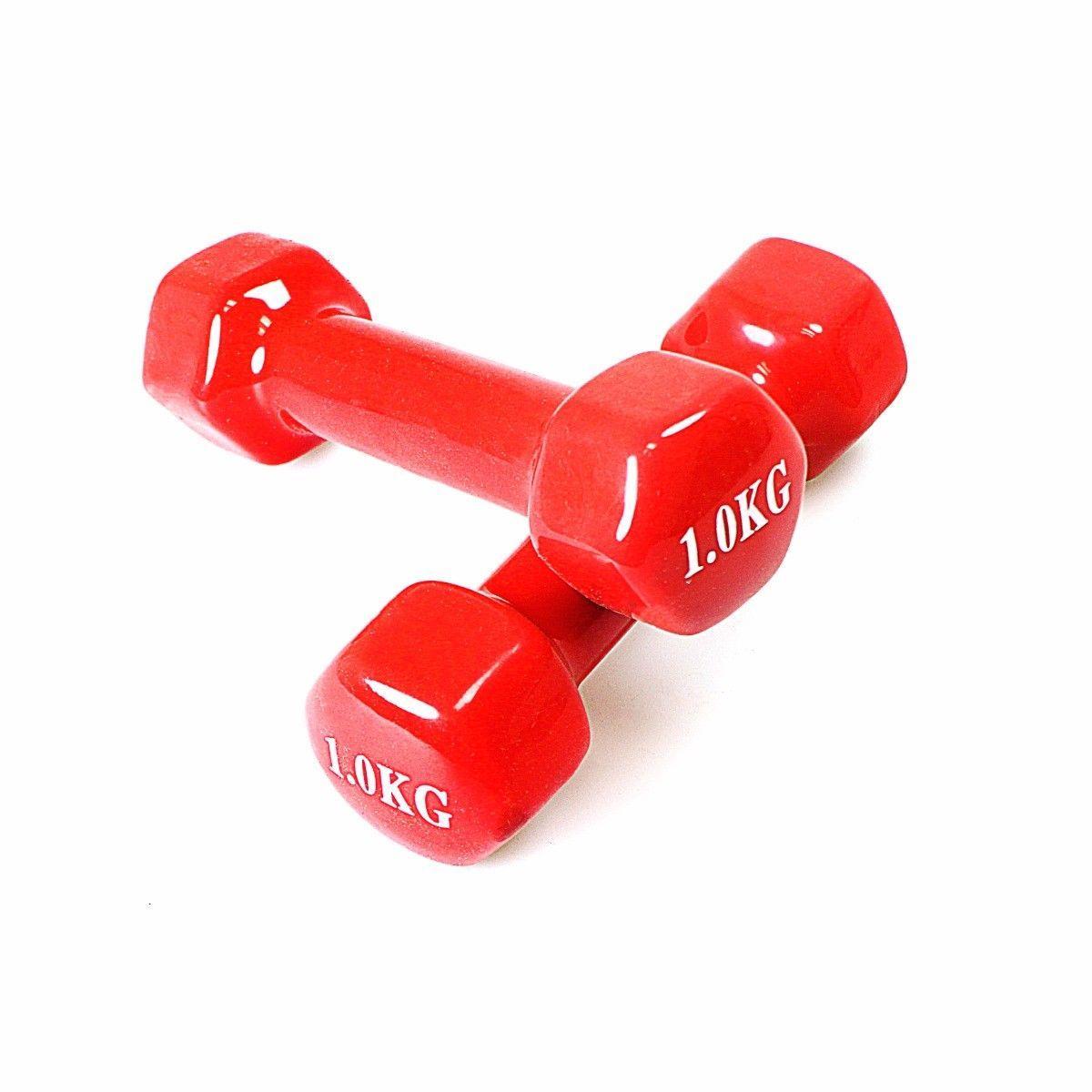 1 Piece Vinyl Fitness Dumbbell 1kg For Fitness Boxing Home Gym 4589 (Parcel Rate)