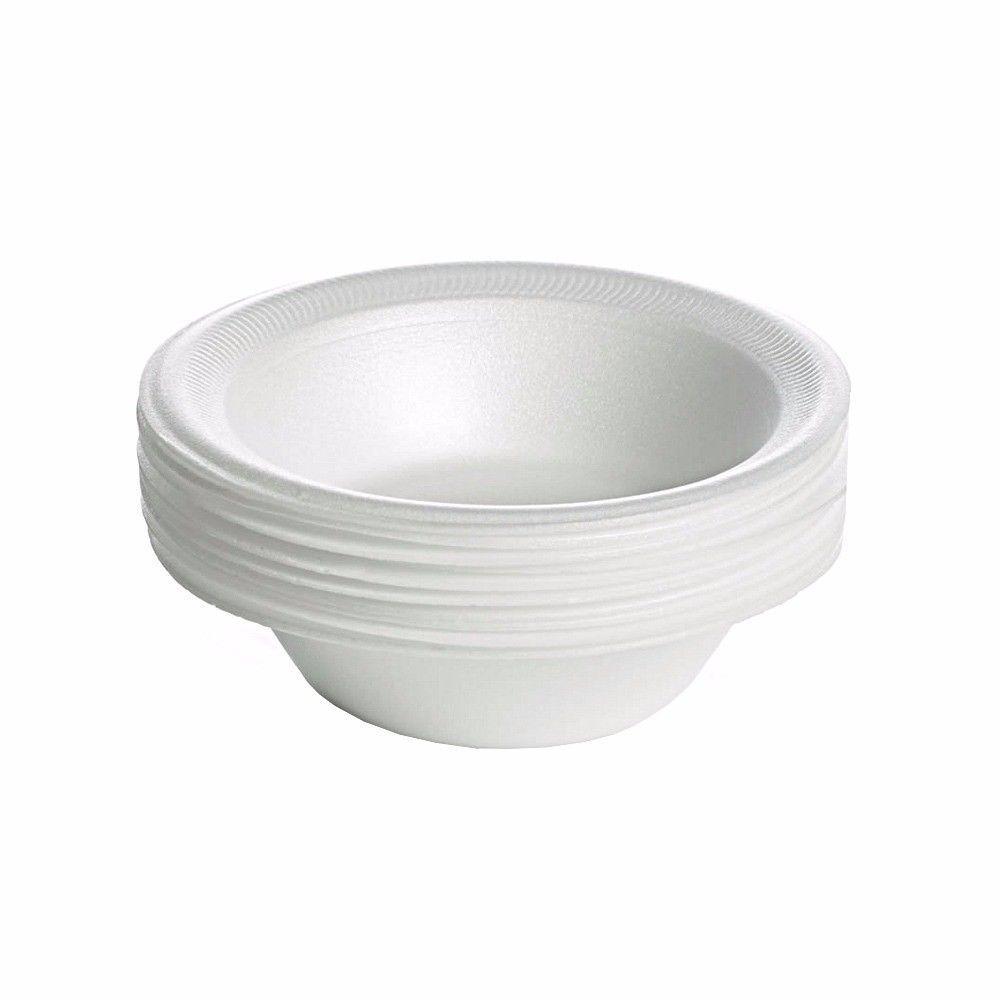 15 Pack Disposable White Bowls 12oz ST7007 (Parcel Rate)