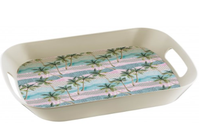 Melamine Rectangle Dip Tray 44 x 30cm Assorted Designs Random Sent ALB3320 (Parcel Rate)