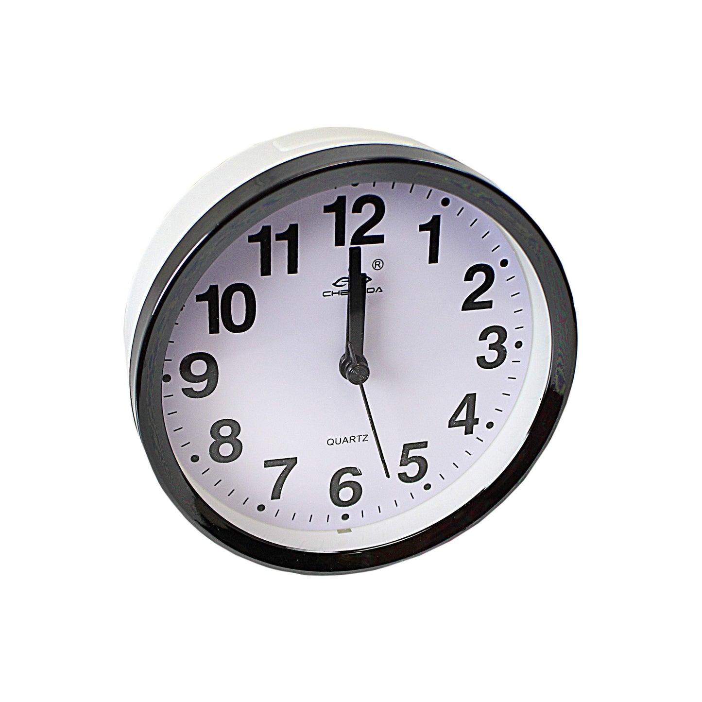 Round Small Mini Travel Office Quartz Bedside Desk Beep Alarm Clock 4735 (Parcel Rate)