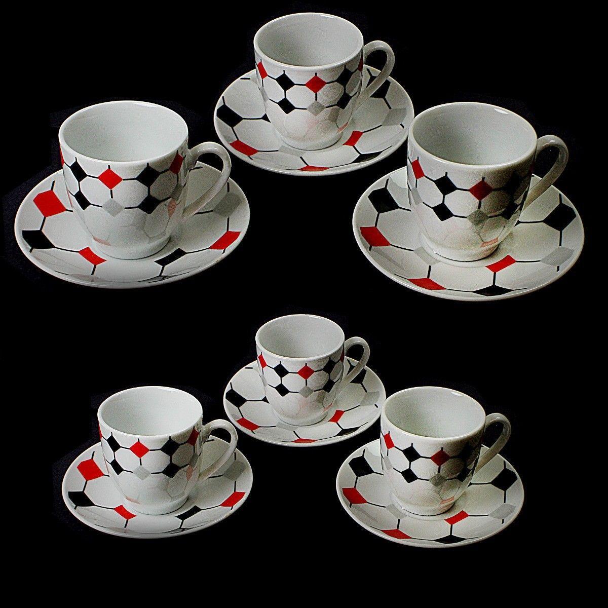 Patterned Tea Coffee Cups Saucers Set Home Kitchen 3428 (Parcel Rate)