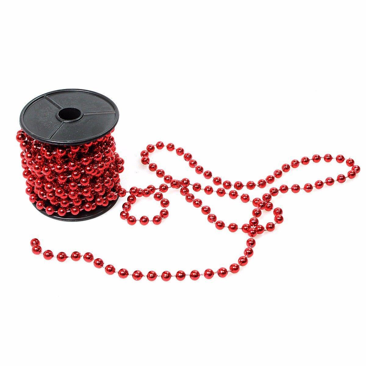 Red Beaded Chain String Decoration 1461 (Parcel Rate)