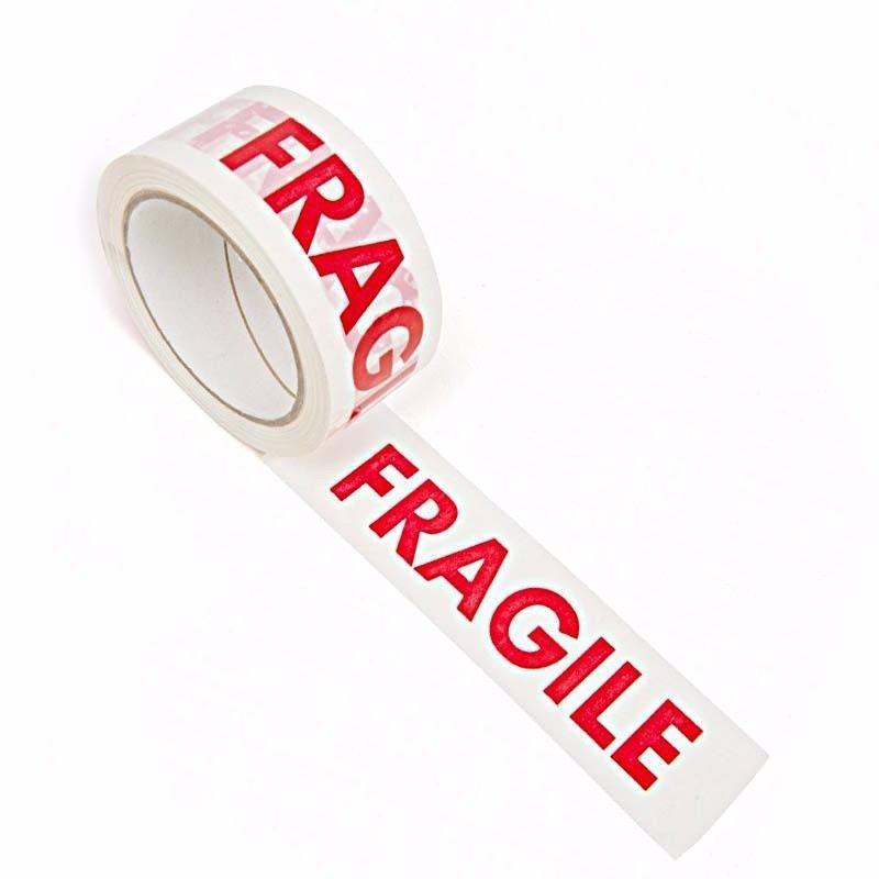 Fragile Handle With Care Printed Glass Parcel Packaging Tape 48mm x 50m 9864 (Parcel Rate)