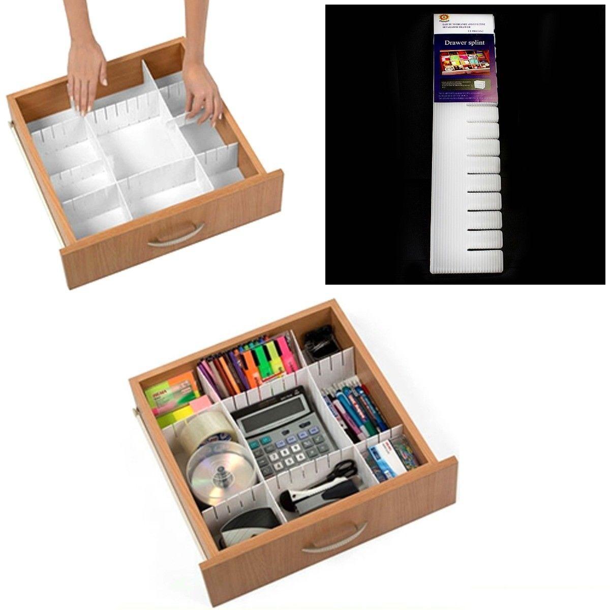 2 Piece Storage Drawer Split Organiser Home 4231 (Parcel Rate)