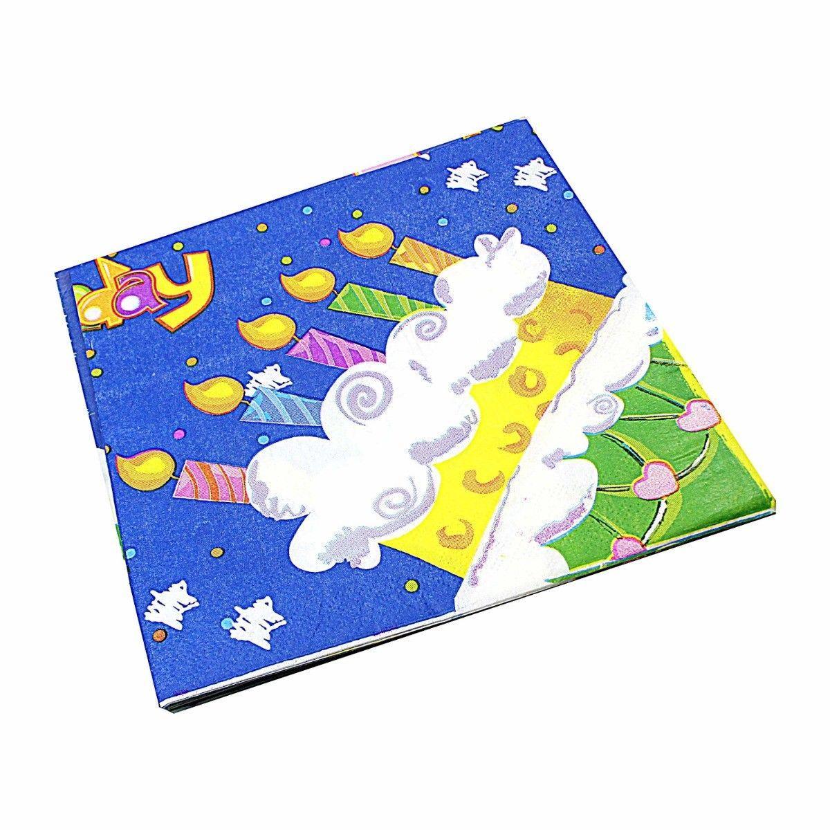 Pack of Fun Birthday Party Special Occasions Party Napkins Assorted Designs 1675 (Parcel Rate)