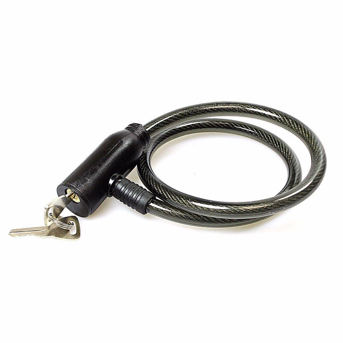 Assorted Colour Bicycle Lock With Keys Outdoors 0683 (Parcel Rate)