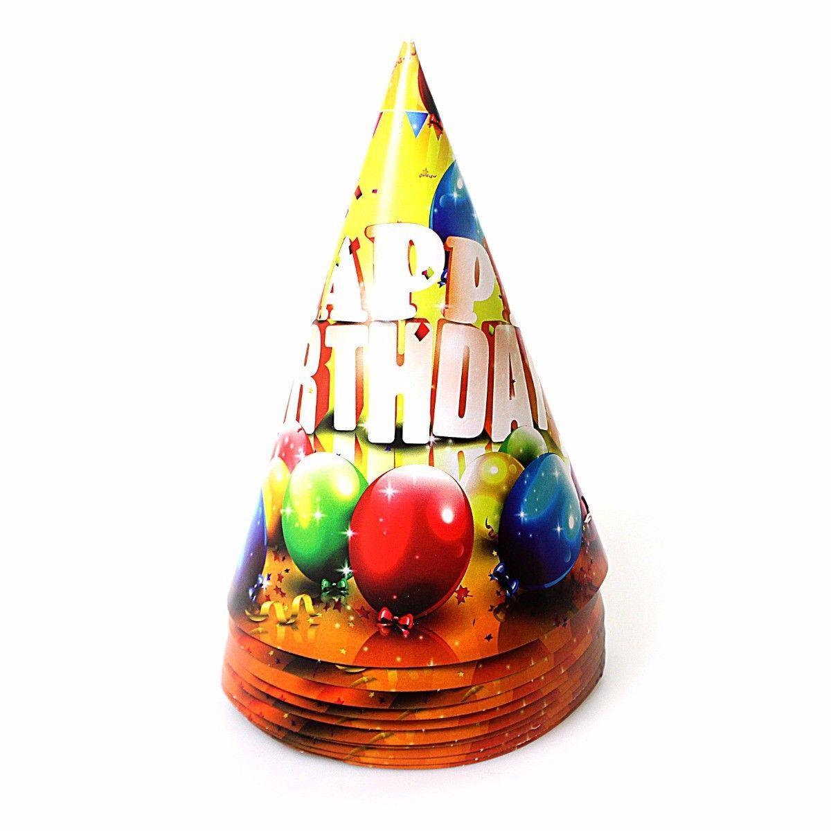 Happy Birthday Childrens Party Hats Pack Of 10 02073 (Large Letter Rate)