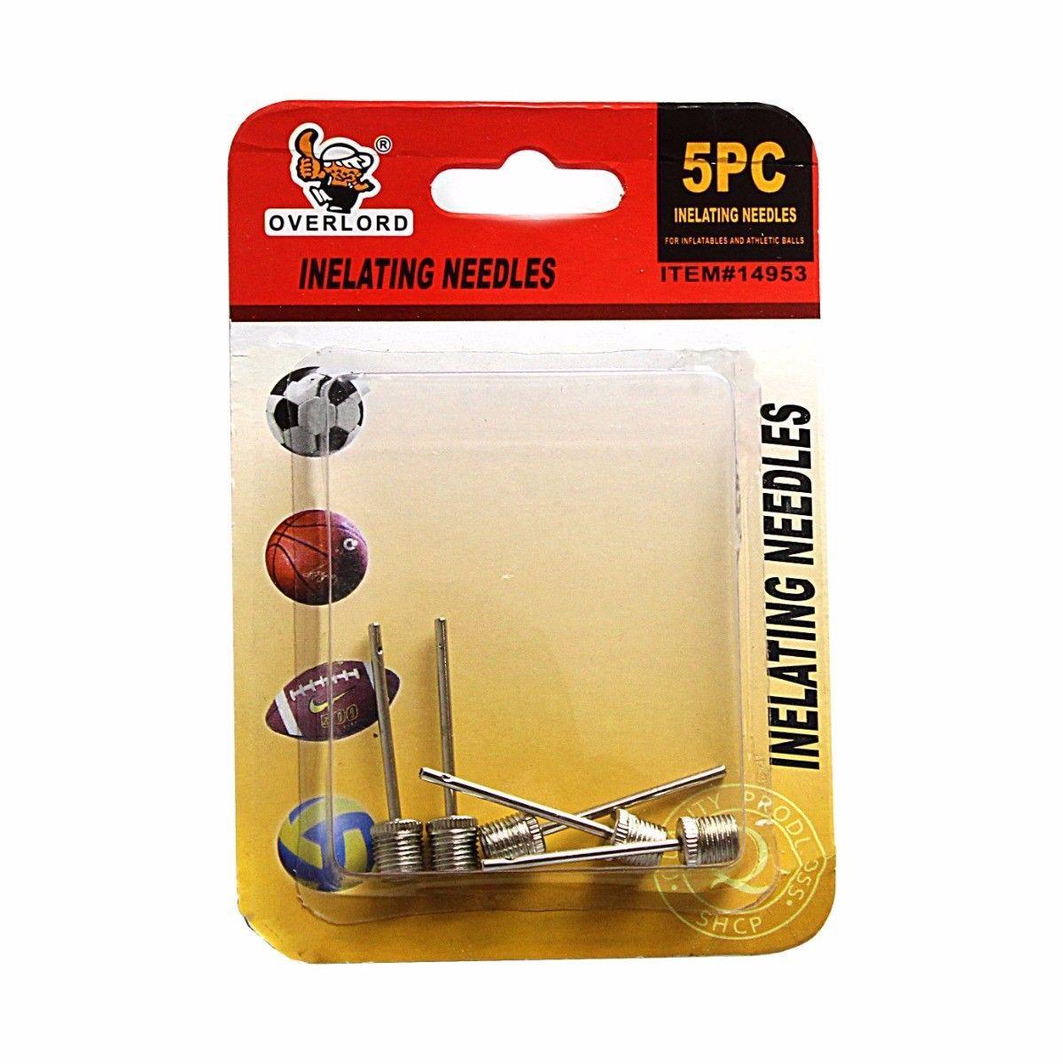 5 Pack Multi Sports Needle Valve Adaptor Football Inflator Pump 2553 (Large Letter Rate)