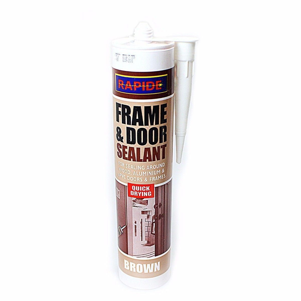 1x 280ml Frame Sealant Brown For All UPVC, Wood and Metal Door and Window Frames 5971 (Parcel Rate)