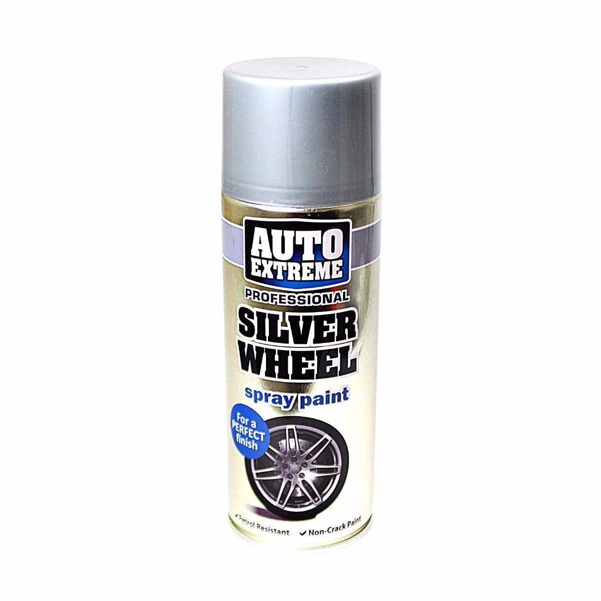 400ml SILVER WHEEL Spray Paint Aerosol Can Auto Extreme Car Van Bike 1923 (Parcel Rate)
