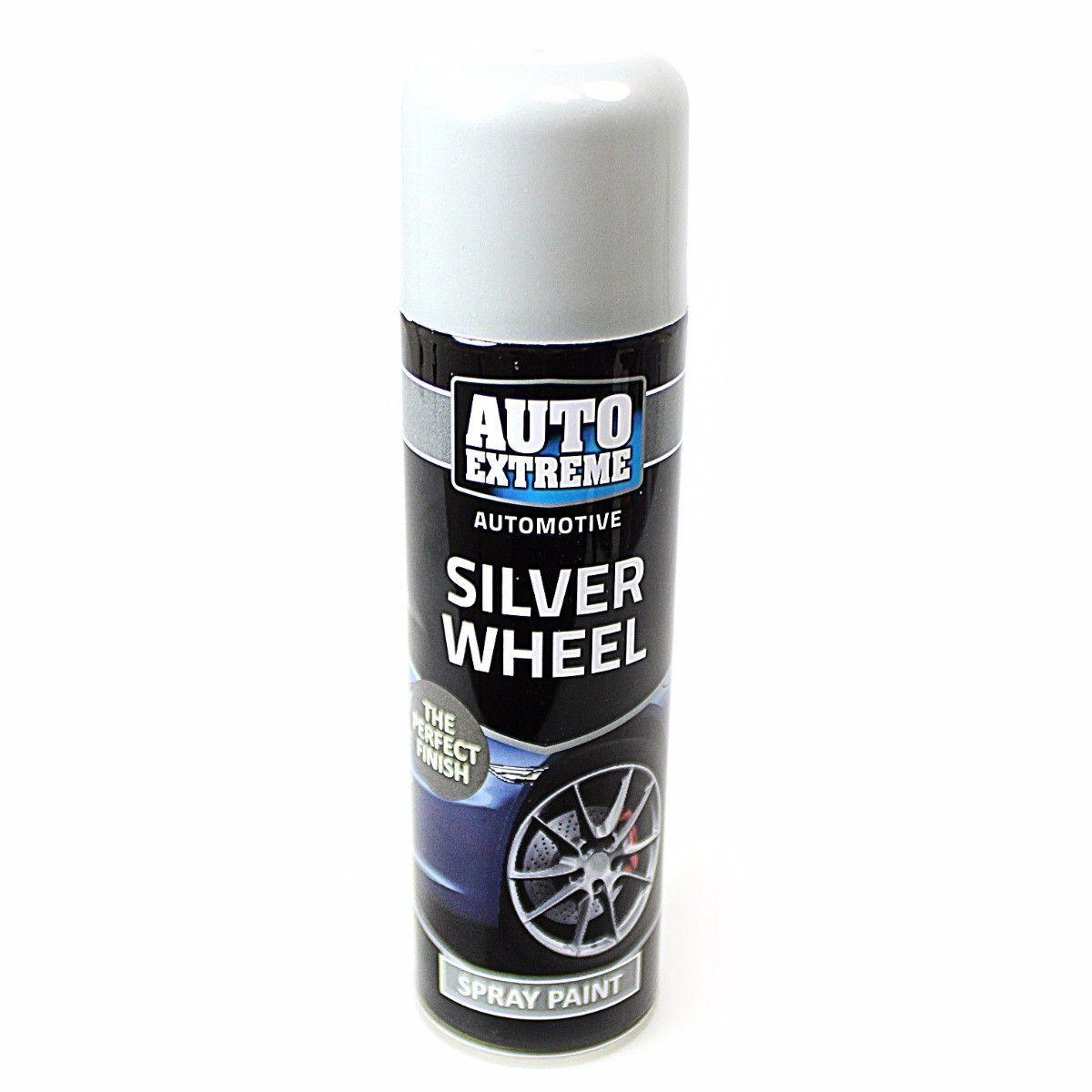 Spray Paint Can Gloss SILVER WHEEL Aerosol AUTO EXTREME 250ML 1904 (Parcel Rate)