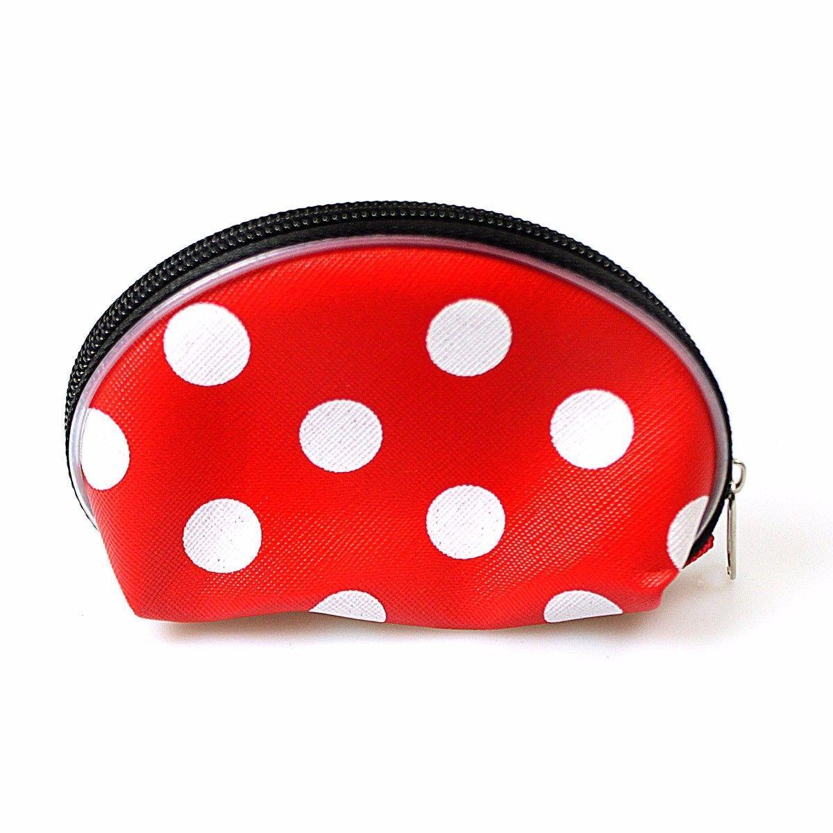 POLKA DOT LADIES PURSE IN ASSORTED COLOURS 4501 (Large Letter Rate)