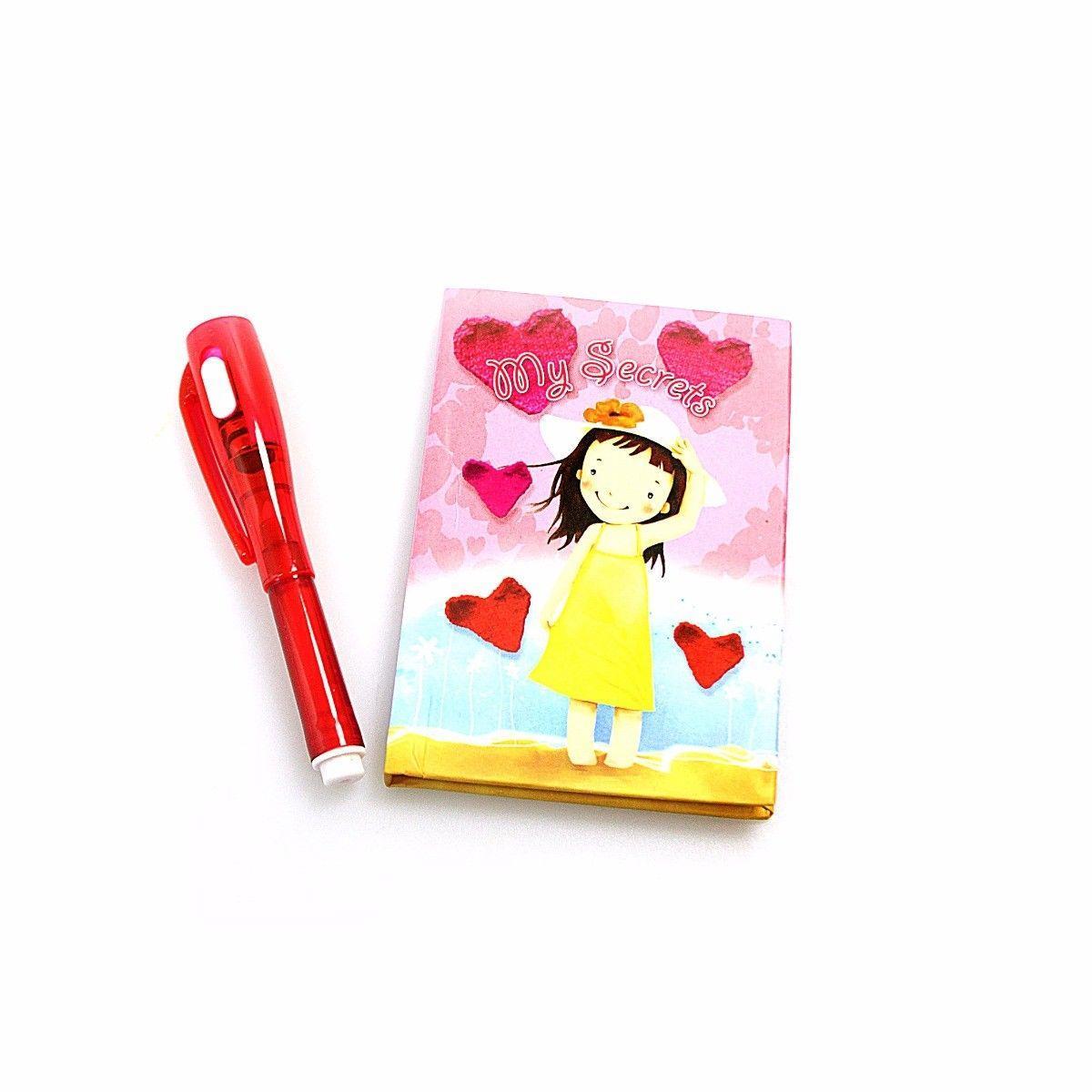 Girls My Secrets Notebook & Pen With Invisible Ink 3669 (Parcel Rate)