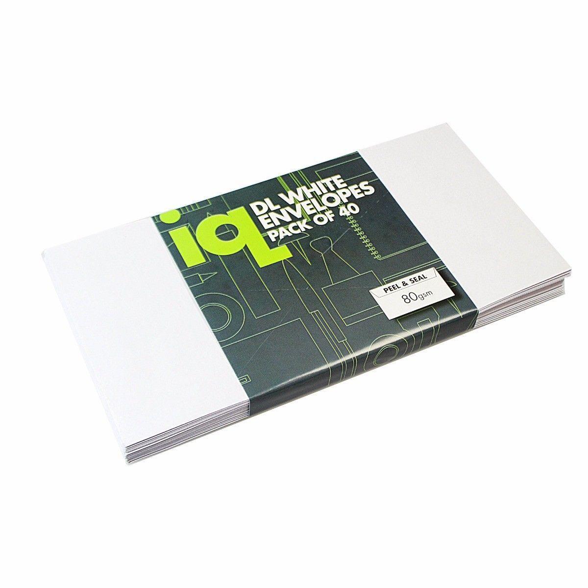 Pack Of 40 DL White Envelopes 80gsm 3257 Home Office Stationery (Parcel Rate)