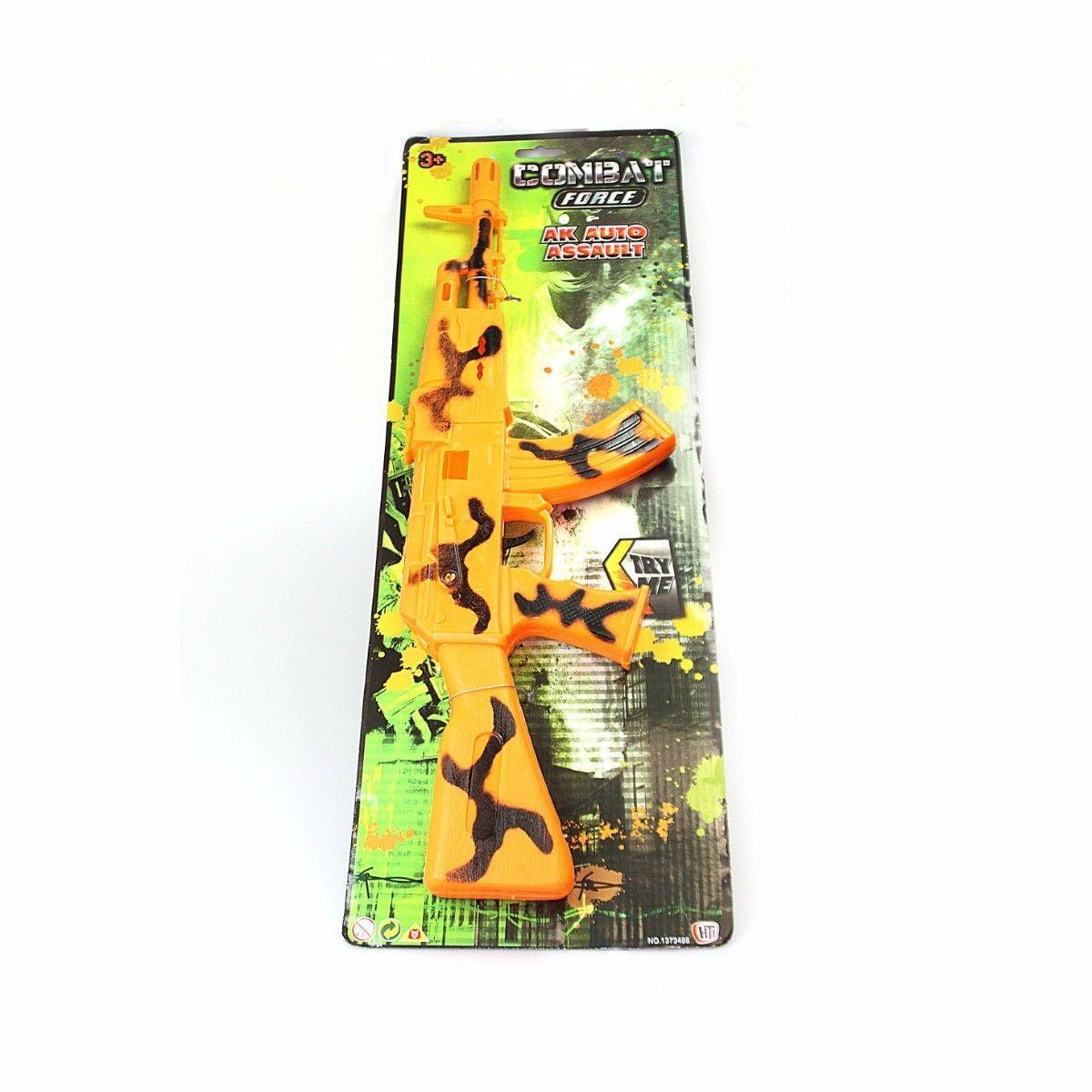 Childrens Boy Force AK Auto Gun Assault Mission Yellow