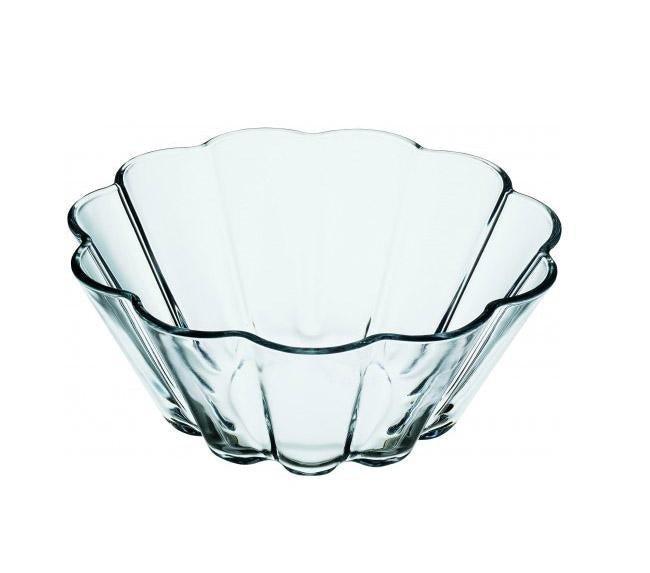 Borcam Serving GLASS Dish Stylish Serving Salad Fruit Cake Custard Bowl 22cm 59114 (Parcel Rate)