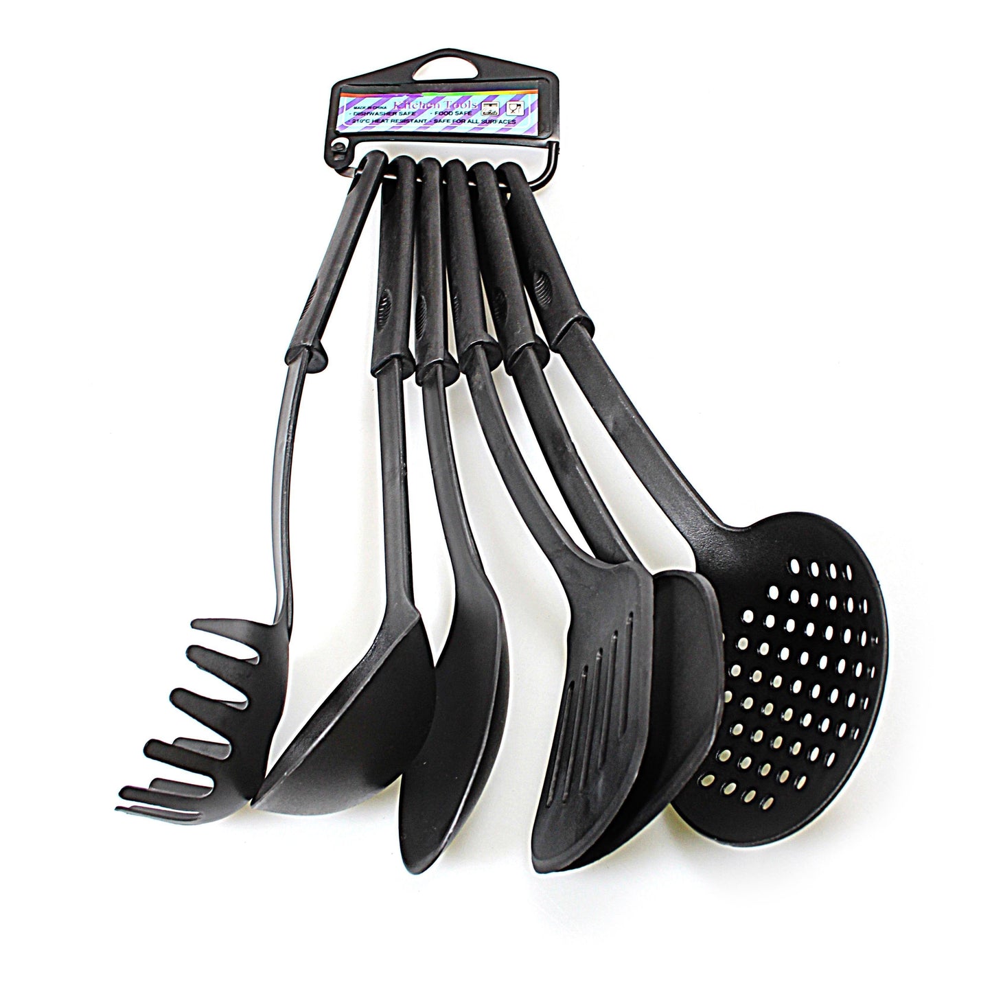 Kitchen Utensils Pack Of 5 Cooking Set Heat Resistant 3007 (Parcel Rate)