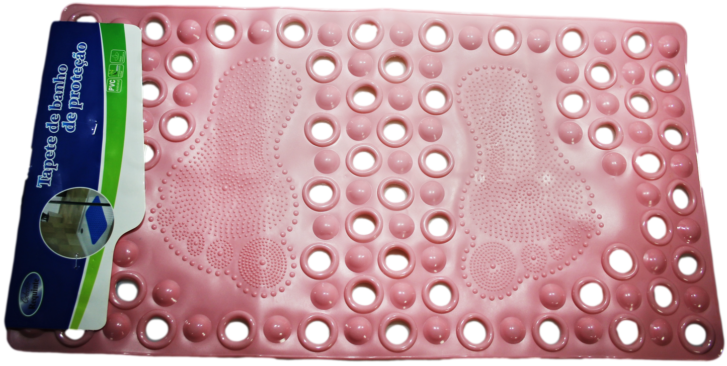 Anti Slip Underlay Style Bathroom Mat 33cm x 63cm Assorted Colours 6712 (Parcel Rate)