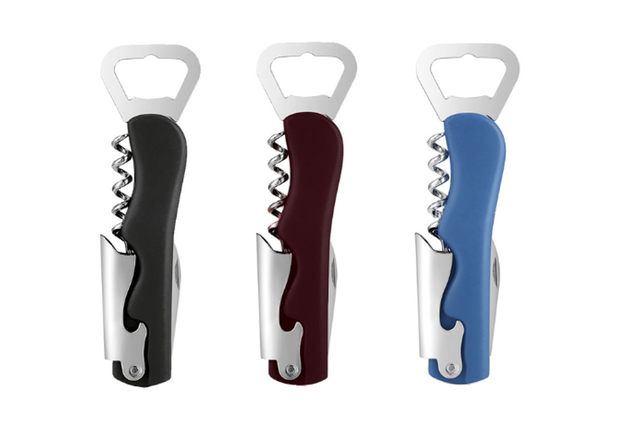Wine Bottle Can Opener 14 cm Assorted Colours 7014 (Parcel Rate)