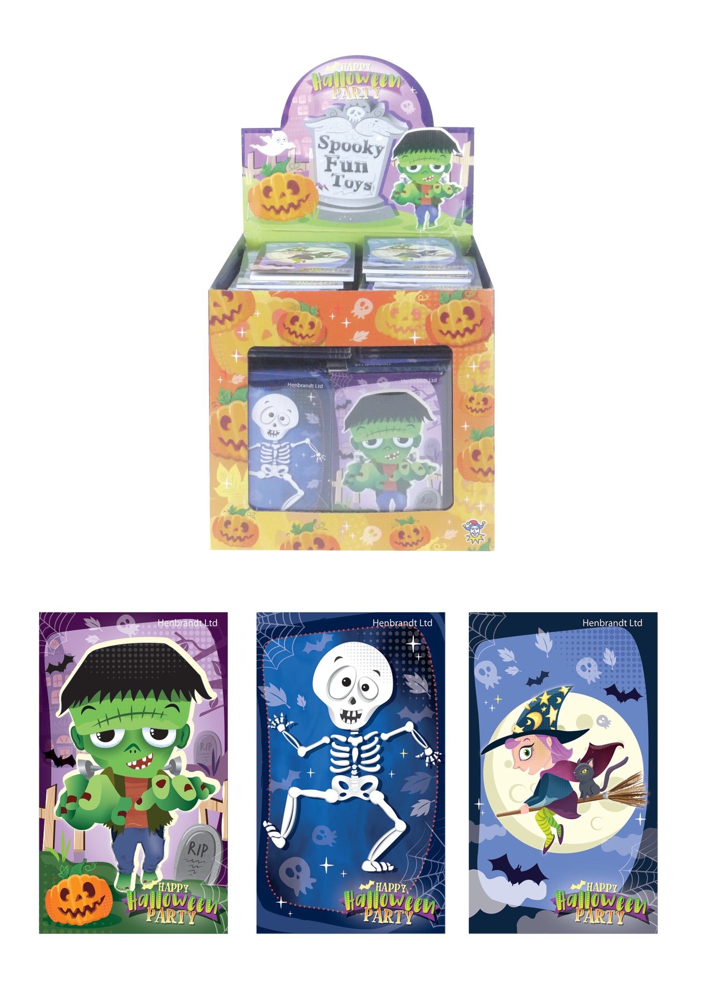 Halloween Mini Notebooks (9.3x5.5cm) 3 Assorted Designs V51018 (Parcel Rate)