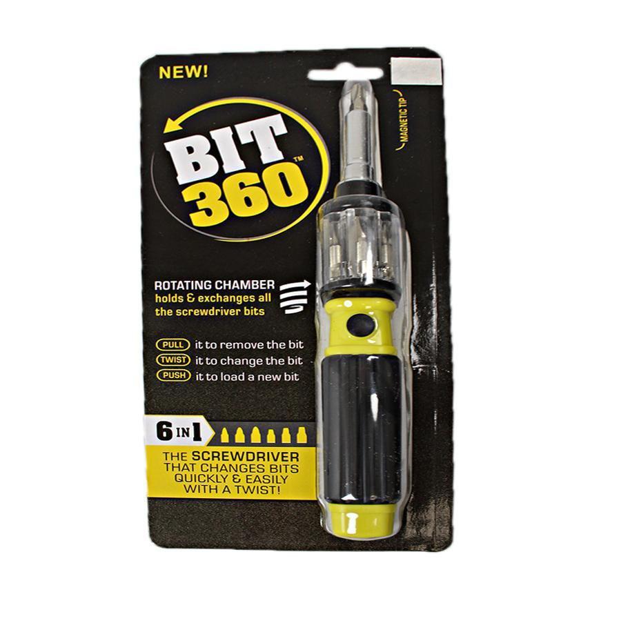 Bit 360 Screwdriver Twist-Bit 6 in 1 Screwdriver Open Repair Hand Tools Sets 4322 (Parcel Rate)