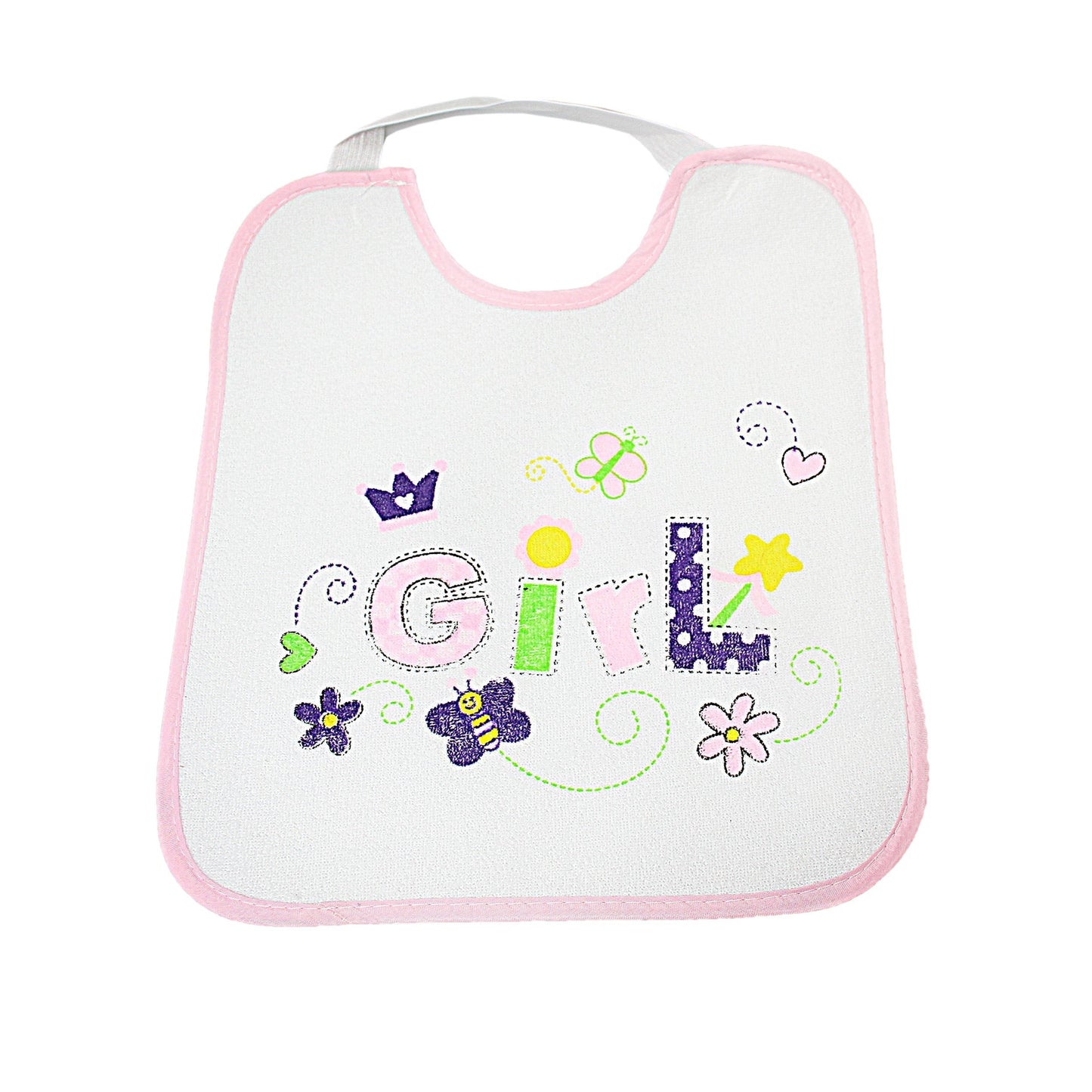 Baby Bib Apron Feeding Bib For Boys And Girls 4980 (Large Letter Rate)