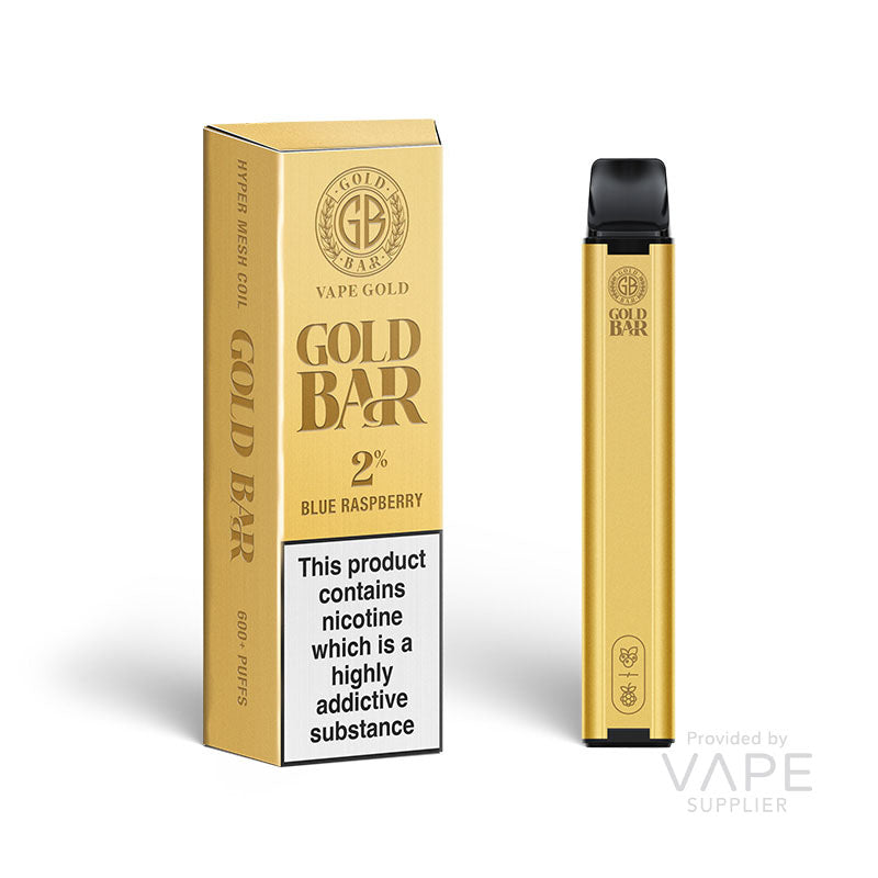 Gold Bar Blue Raspberry Disposable Vape