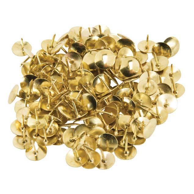 200 Pack High Quality Multipurpose Use Drawing Pins Gold 6169