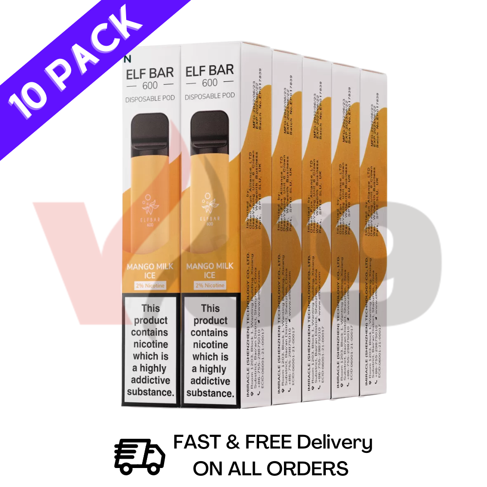 Elf Bar 600puff Mango Milk Ice Bulk Supplier Vape Manchester VU9 Wholesale Store Elf Bar 600puff Mango Milk Ice Bulk Supplier Vape Manchester VU9 Wholesale Store