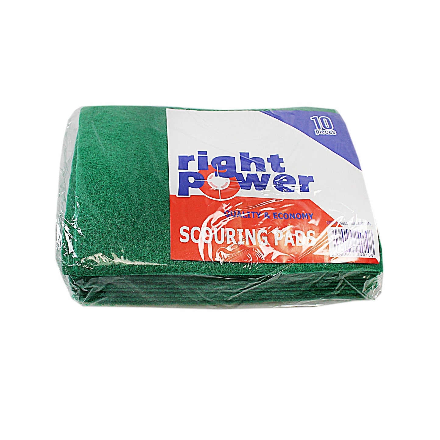 Green Scourer Pads Pack Of 10 Kitchen Use RP4010 (Large Letter Rate)