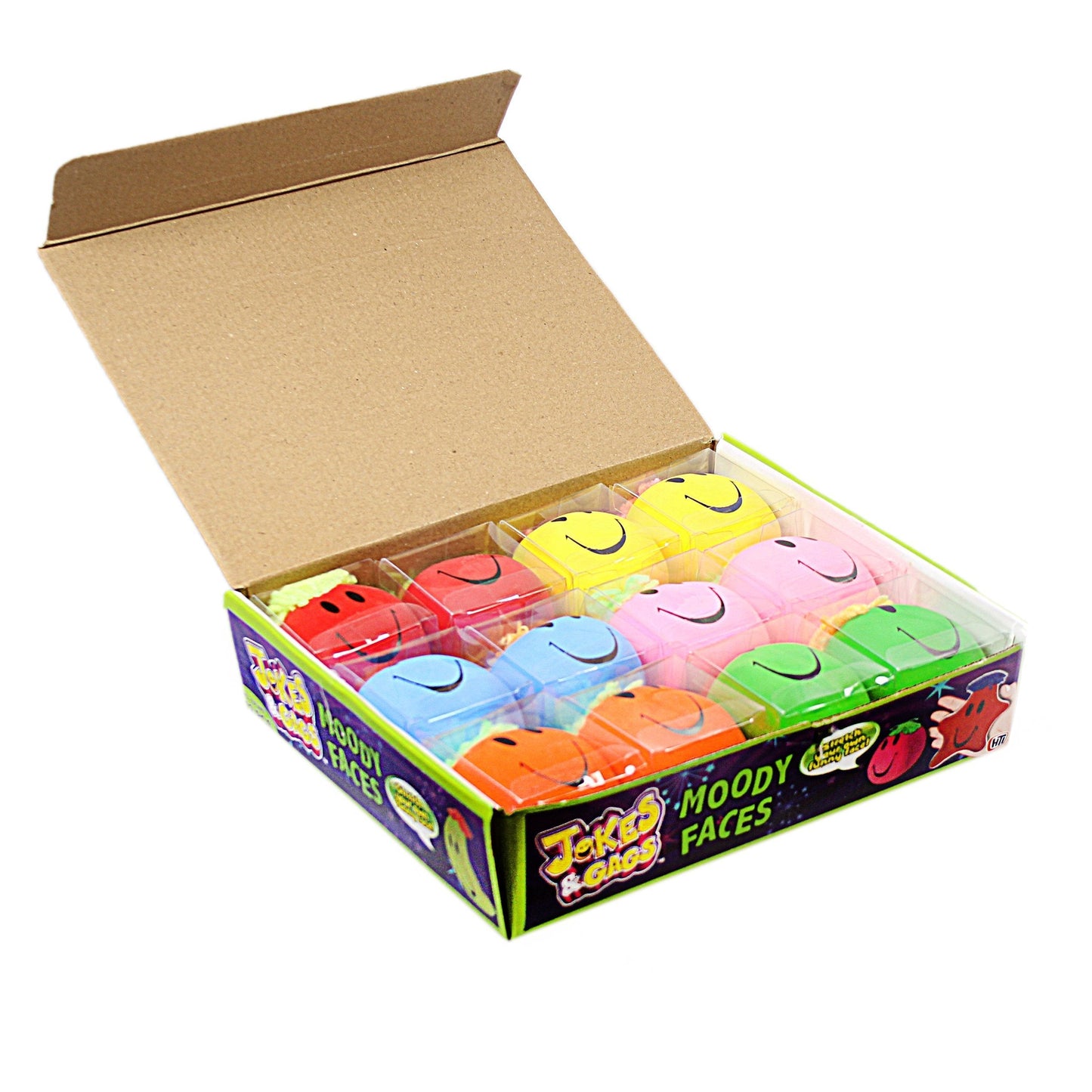 Super Stretchy Moody Face Smiley Face Stress Ball Children 9071 (Parcel Rate)