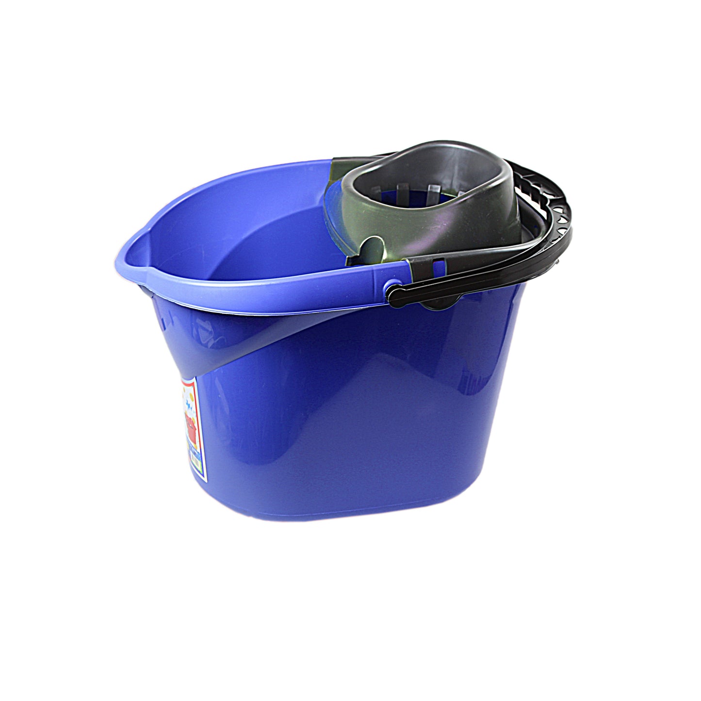 Mop Bucket Plastic Kitchen Bathroom Household Use 13 Litre Assorted Colours H1186 (Parcel Rate)