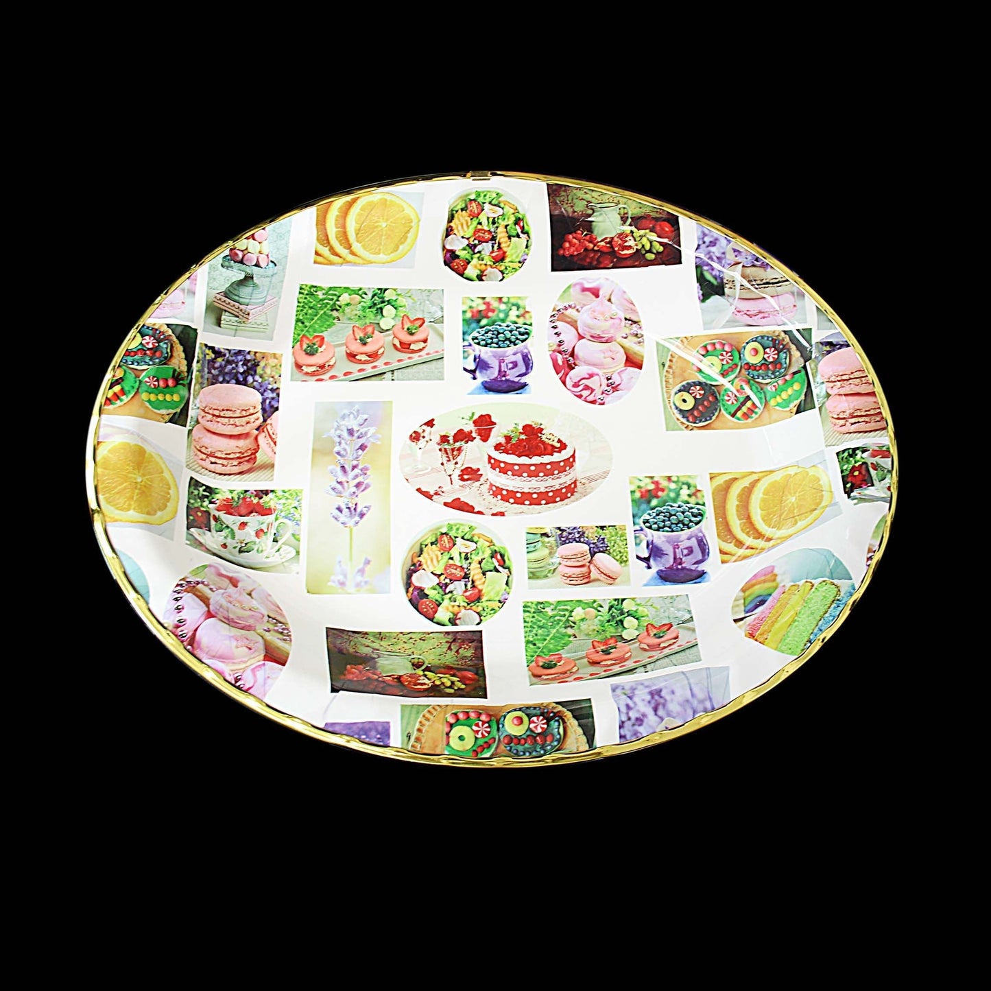 Occasional Use Plastic Fancy Serving Tray 45cm x 35cm 1387 (Parcel Rate)