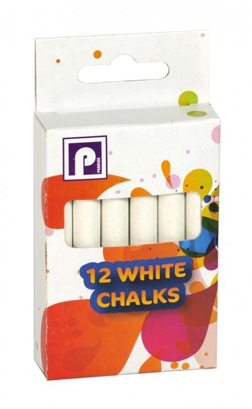 12 Pack Blackboard White Chalks Art And Crafts P2176 (Large Letter Rate)