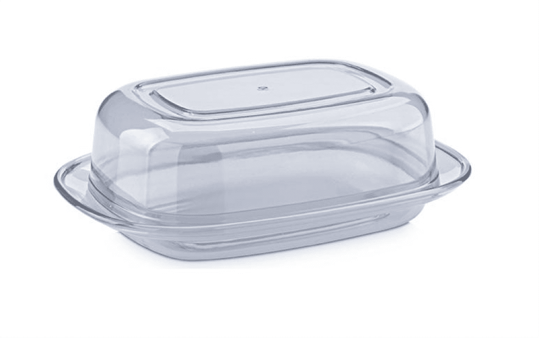 Covered Plastic Butter Dish Kitchen 0302 (Parcel Rate)