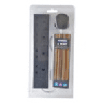 Status Black 4 Way 2 Metre Extension Socket Plug Home Diy 8504 (Parcel Rate)