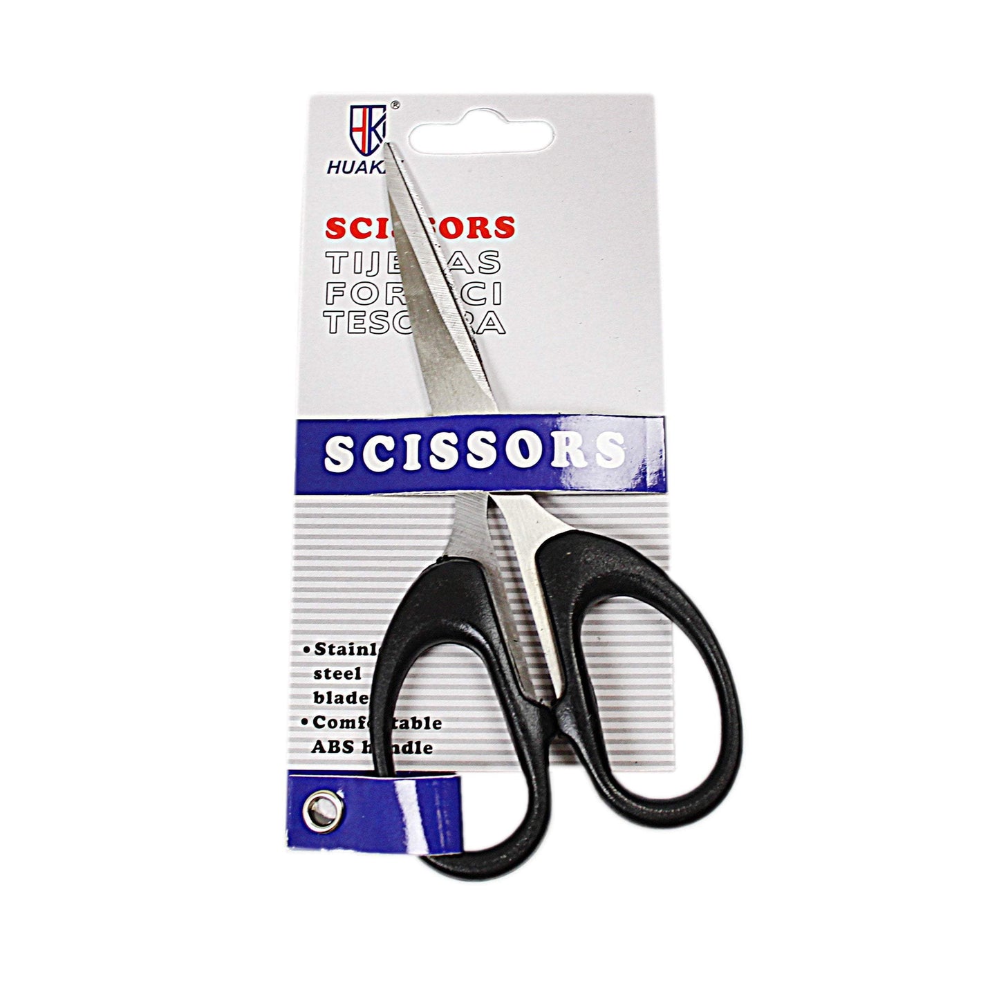 Stainless Steel Basic Scissors With ABS Handle Comfortable Grip 3683 (Large Letter Rate)
