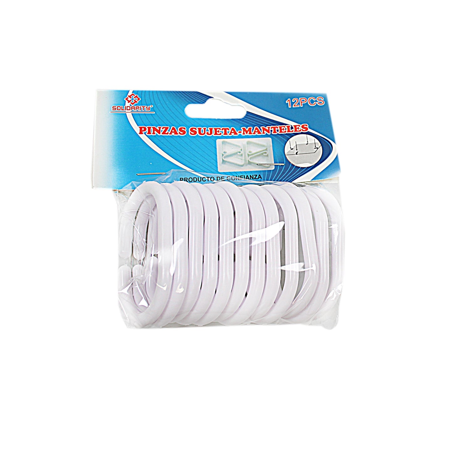 12 Plastic Shower Curtains Rings Hooks Easy Glide Bathroom Curtain Hooks 2634 (Large Letter Rate)