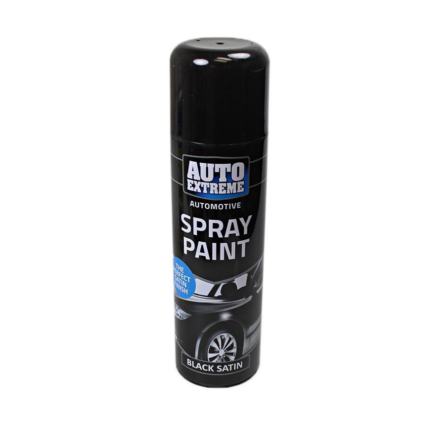 Auto Extreme Spray Paint Black Satin Car 1910 (Parcel Rate)