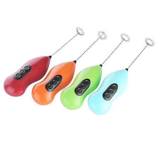 Hand Stirrer Coffee Milk Frother Stirrer Battery Operated 22 cm Assorted Colours 0129 (Parcel Rate)