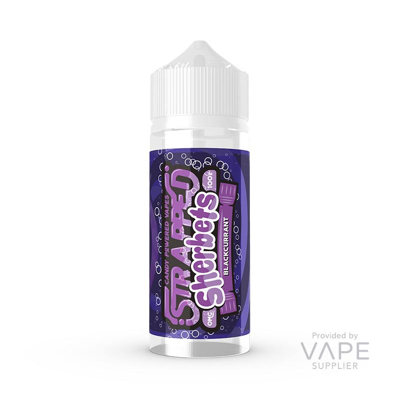 Strapped Blackcurrant Sherbets 100ml Shortfill