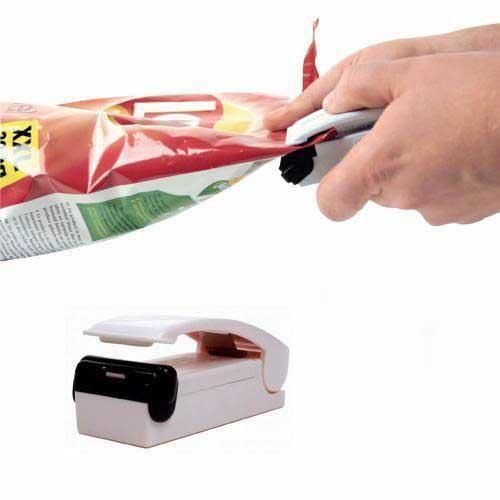 Mini Portable Household Plastic Bag Heat Sealer Hand Pressure Sealing Machine Snack Food Saver 4546 (Parcel Rate)