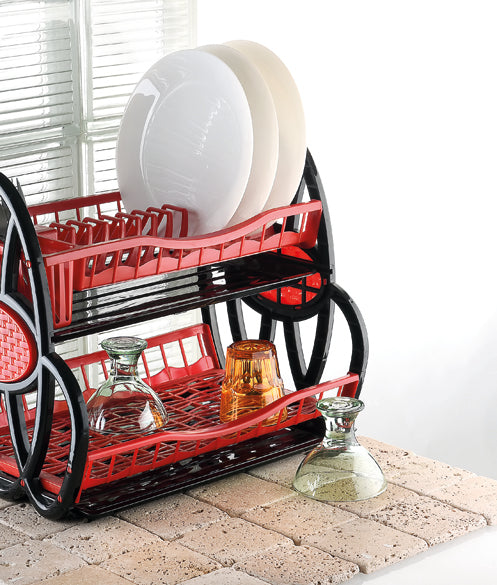 Kitchen Household Heavy Duty Dish Rack 2 Tier Cutlery Plate Dish Rack ASD097 (Parcel Rate)p