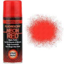 Paint Factory Fluorescent Neon Red 200ml 7121 (Parcel Rate)