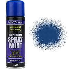 Paint Factory All Purpose Spray Paint Blue Gloss 250ml 7233 (Parcel Rate)
