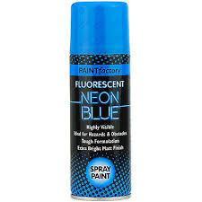 Paint Factory Fluorescent Neon Blue 200ml 7120 (Parcel Rate)