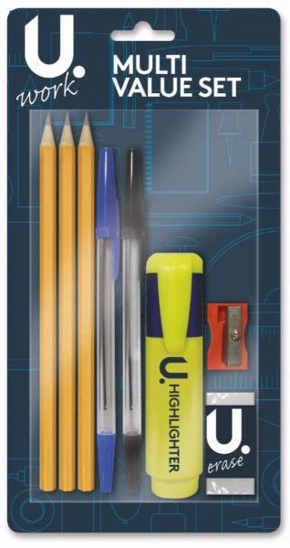 Multi Value Set School Office Stationery Work Assorted Pack 4119 (Large Letter Rate)