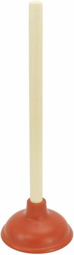 NEW Plunger For Sinks Toilets/Unblocking Drains 14cm Diameter 40cm Home Diy 25755 (Parcel Rate)
