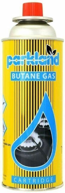 1x Parkland Medium Size Butane Gas Cartridge 19.5 x 6.5 227g 270192 (Parcel Rate)